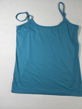 Scott Taylor women's Blue Teal spaghetti strap camisole tank top. Size S